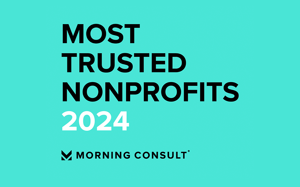 Morning Consult most trusted non-profits logo 2024